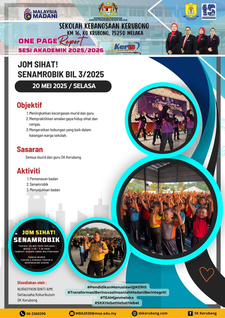Jom Sihat! Senamrobik Bil. 3/2025 