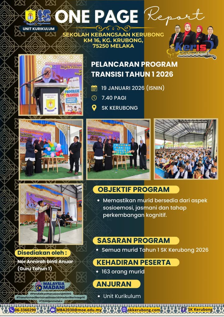 Majlis Pelancaran Program Transisi Tahun 1 2026