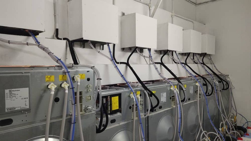 Chemical Dispenser Pump For Coin Laundry. 