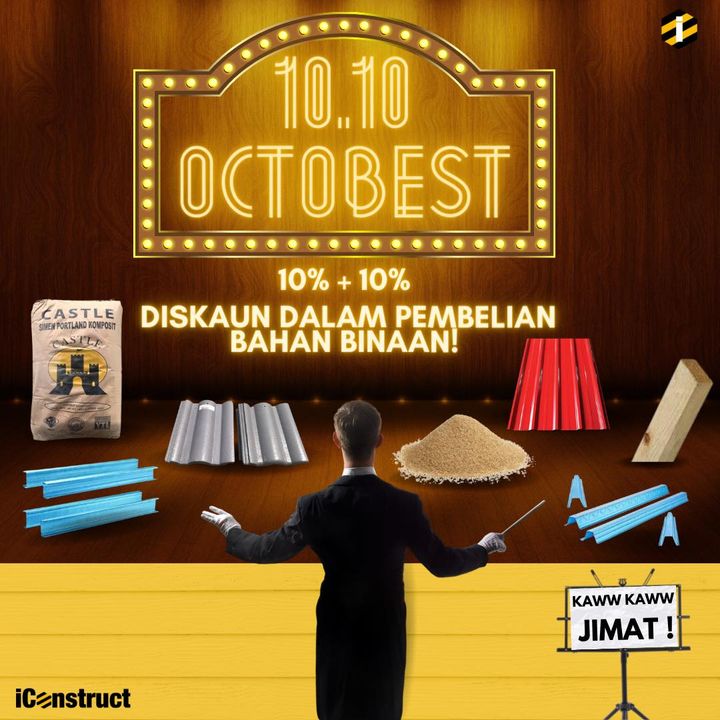 Diskaun Barang Binaan Sampai 20%? 