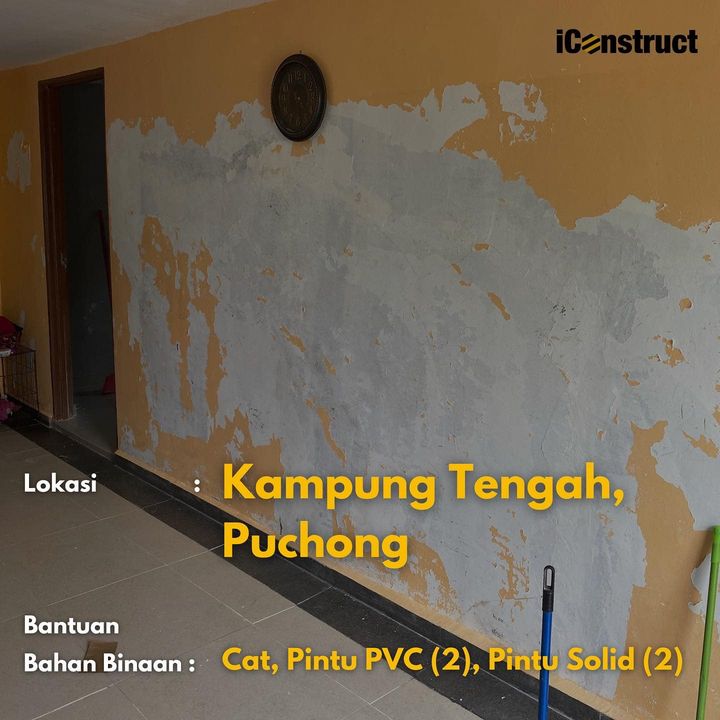 Alhamdulillah Bantuan Bahan Binaan Dapat Diagihkan Kepada Sebilangan 