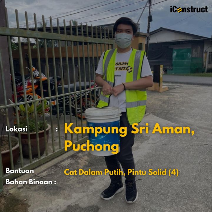 Alhamdulillah Bantuan Bahan Binaan Dapat Diagihkan Kepada Sebilangan 