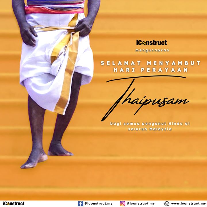 Iconstruct Mengucapkan Selamat Menyambut Hari Thaipusam Kepada Semua 