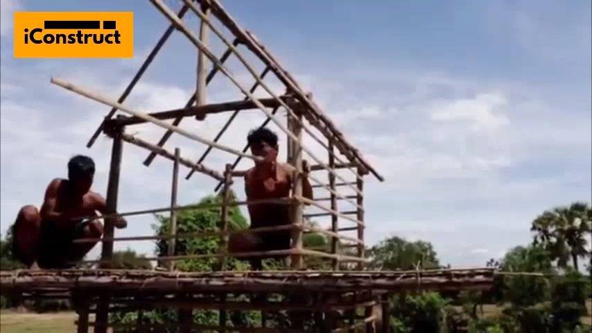 Pandai Betul Dorang Ni Buat Rumah Pakai Kayu 