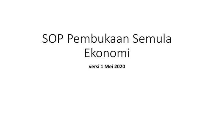 Berita Terkini Semua Sektor Ekonomi Bakal Dibuka Mulai 