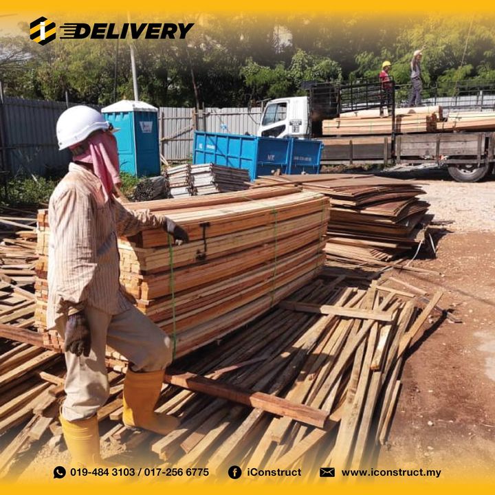 Harini Kita Buat Penghantaran Kayu Dekat Site Abang 
