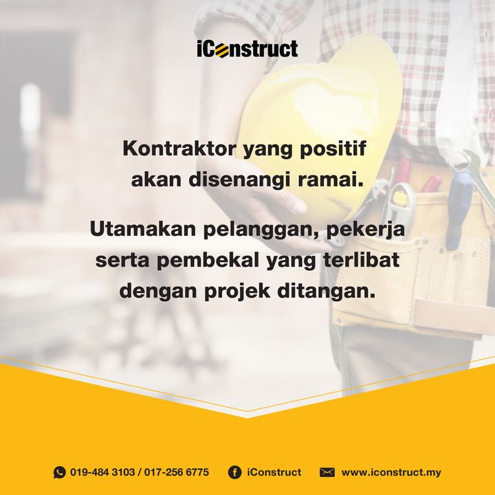 Selamat Pagi Semua Abang-abang Kontraktor. 