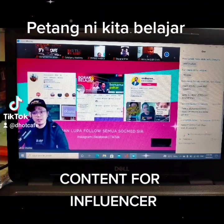 Petang Ni Kita Belajar Content For Influencer..... Sosial 