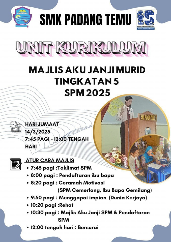 Majlis Aku Janji Murid Tingkatan 5 Spm 2025 