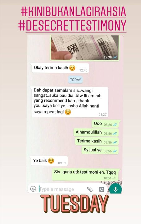 Terima Kasih Yang Mengguna...yang Tertarik Baunya...yang Pentingkn Terima 