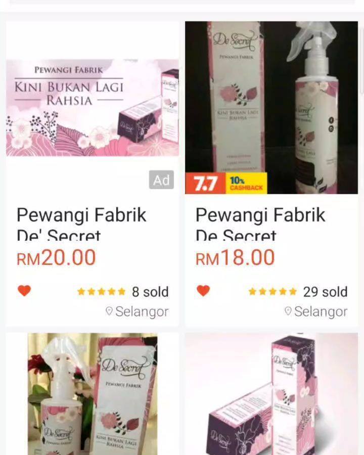 De Secret Pewangi Fabrik Juga Boleh Di Dapati 
