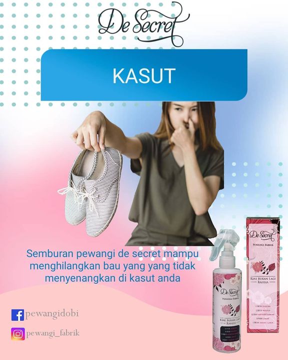 Kasut Berbau? Spray Jer De Secret Untuk Meneutralkan Kasut Berbau? Spray Jer De Secret Untuk Meneutralkan