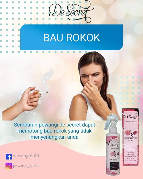 Tak Tahan Bau Rokok? Spray Jer De Secret 