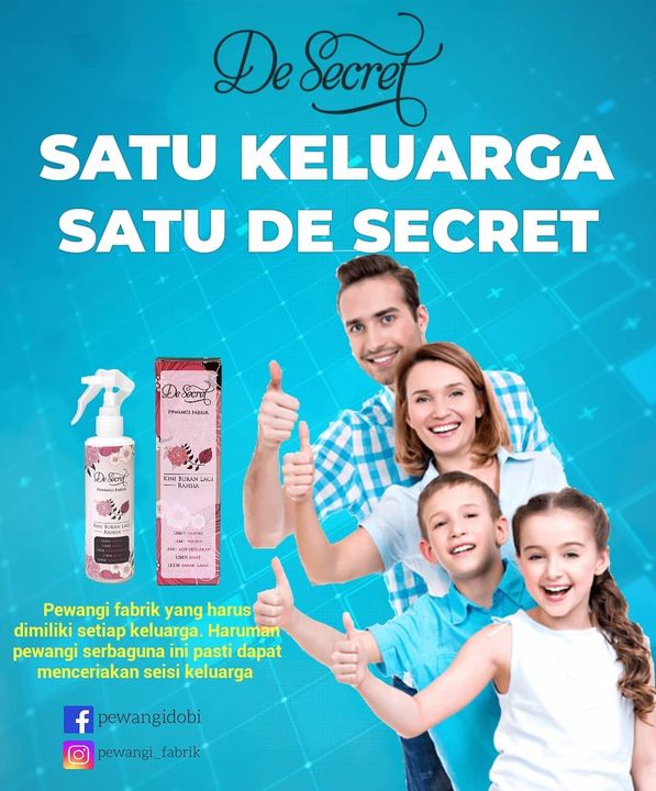 Kempen 1 Keluarga 1 Pewangi Fabrik De Secret 