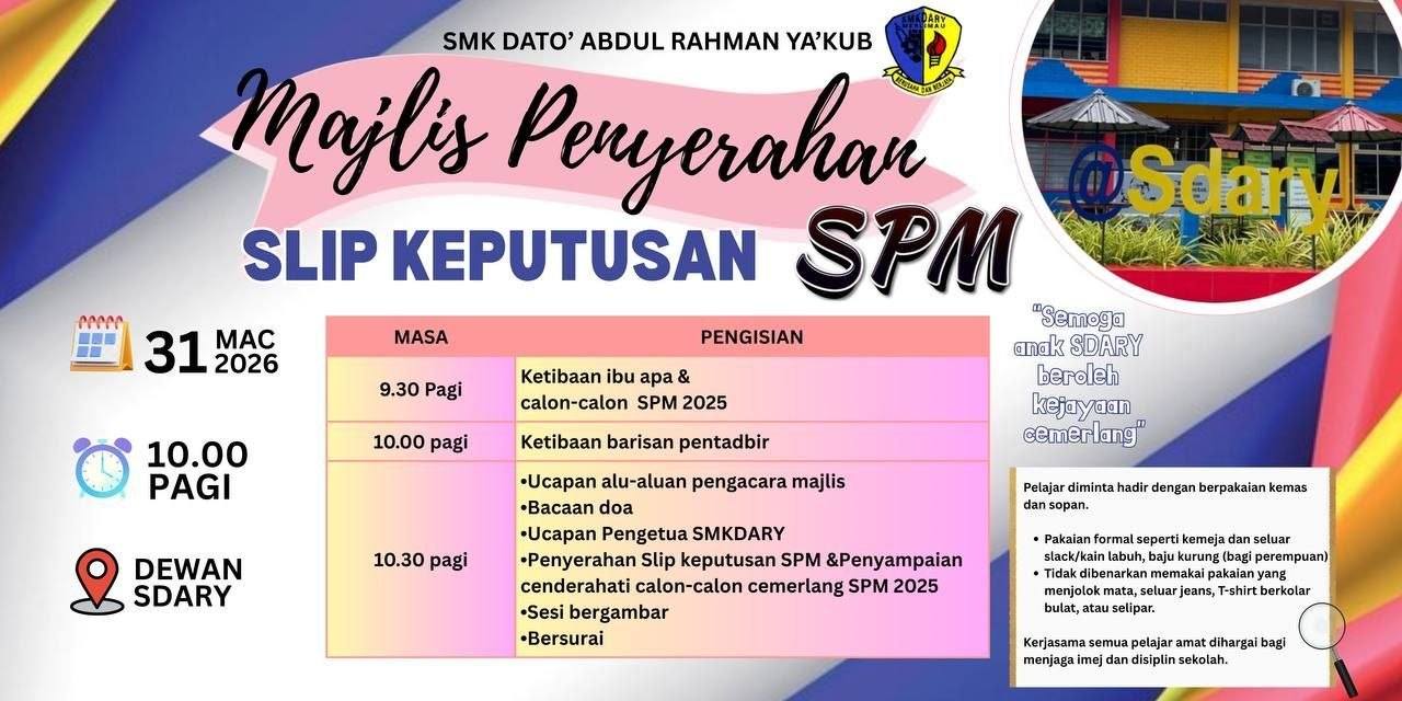 Tahniah Di Ucapkan Kepada Ibu Bapa Dan Penjaga, 