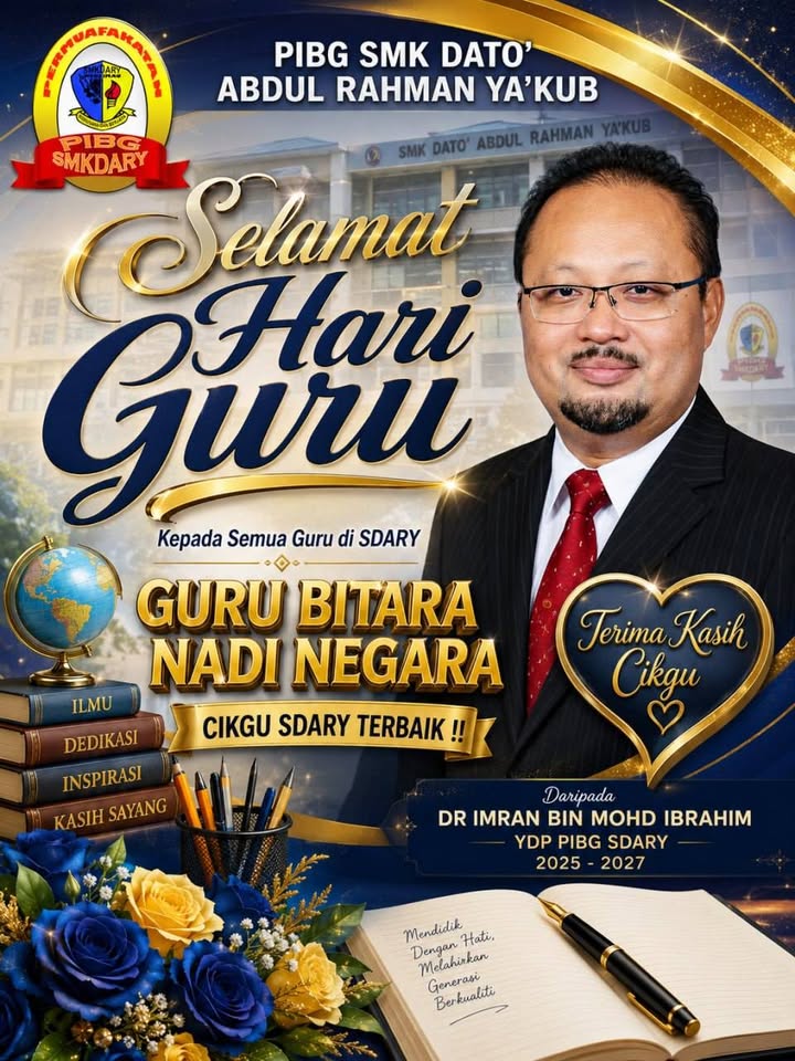 Selamat Hari Guru Kepada Seluruh Warga Pendidik Sdary 