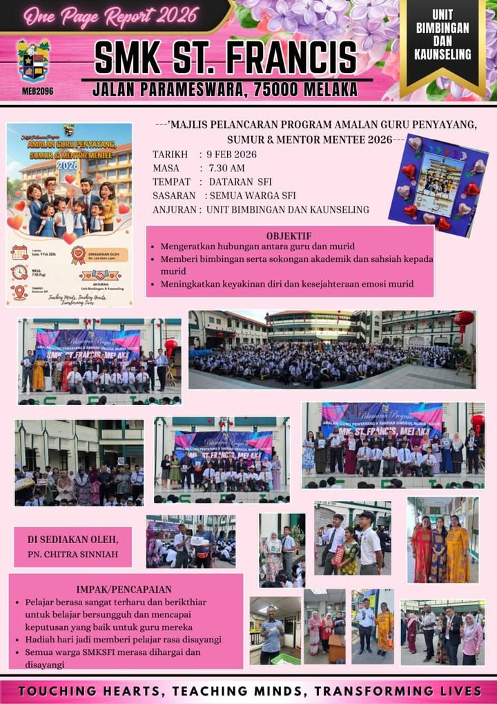 Unit Bimbingan Dan Kaunseling Menganjurkan Majlis Pelancaran Program 