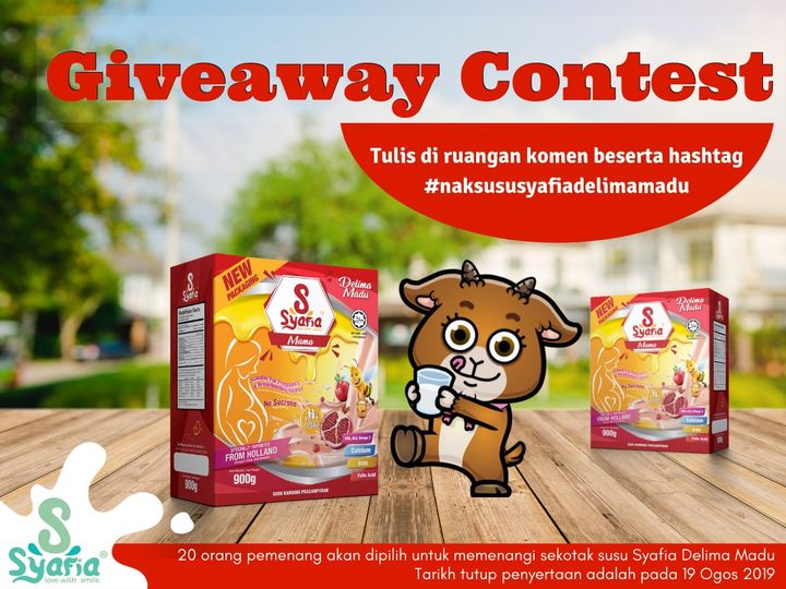 Jom Sertai Giveaway Contest Susu Syafia!!! 