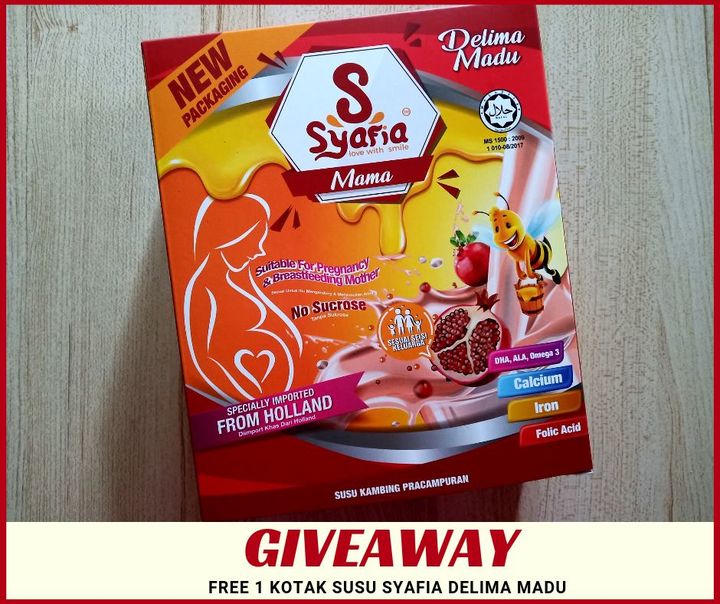 Jom Beramai-ramai Sertai #giveaway Susu Syafia Delima Madu 