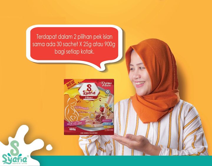 Ada Dua Pilihan Pek Isian Bagi Susu Syafia 