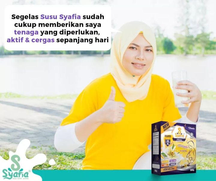 Aktifkan Hari Baru Dengan Susu Syafia Vanila Agar 