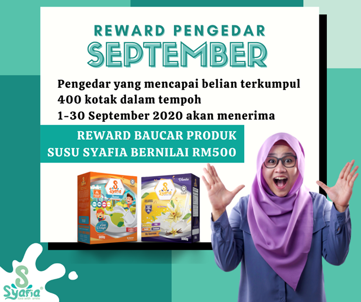 Reward Untuk Pengedar #sususyafia Bulan September