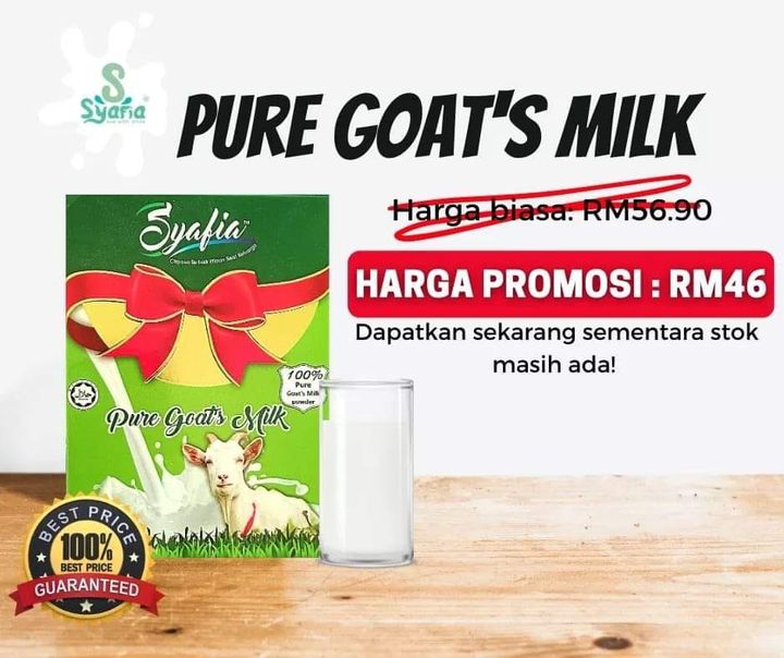 Waah...sekarang Ada Promosi Pure Goat's Milk!