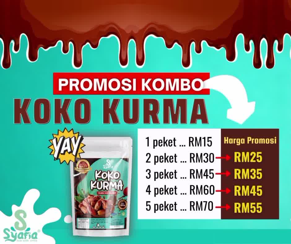 Koko Kurma Sesuai Dinikmati Seisi Keluarga Sebagai Hidangan 