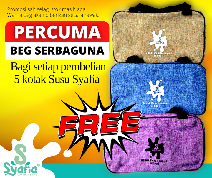 Free Gift Beg Serbaguna Eksklusif Syafia 