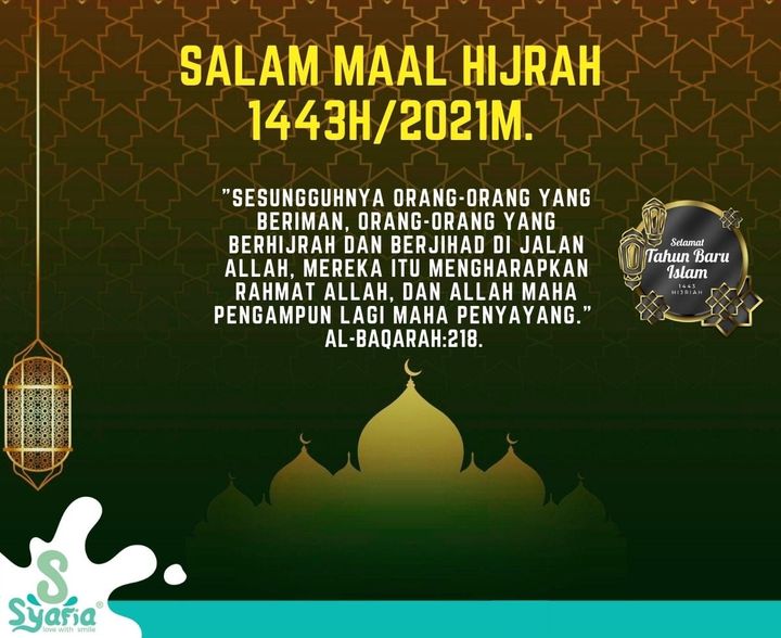 Salam Maal Hijrah 1443h/2021m. 