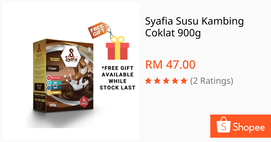 Susu Syafia Coklat Dengan Rasa Coklat Yang Memukau! 