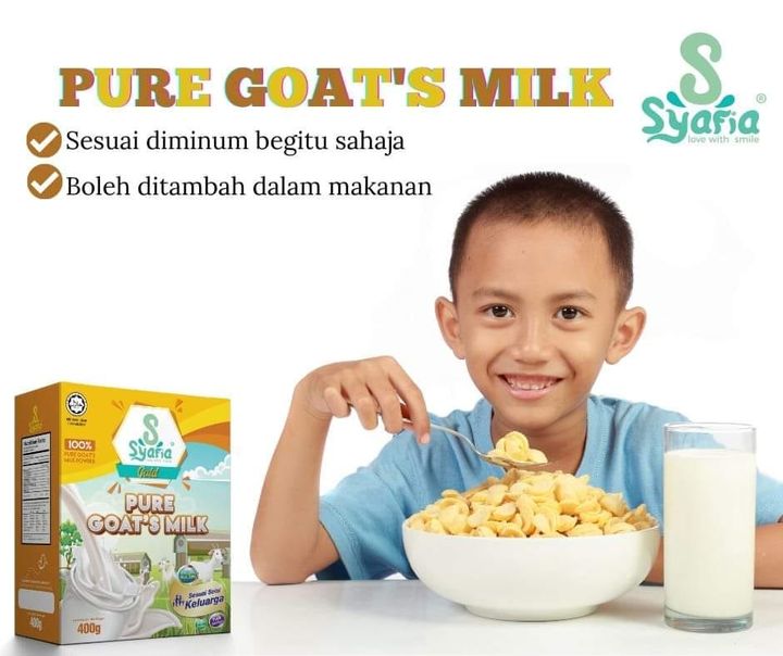 Jadikan Susu Syafia Pure Goat\'s Milk Pelengkap Nutrisi 