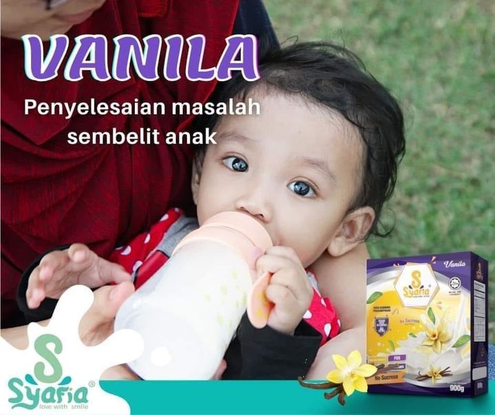 Susu Syafia Vanila Penyelesaian Kepada Masalah Sembelit Anak 