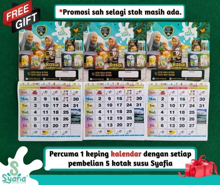 *free Gift Calendar Syafia*