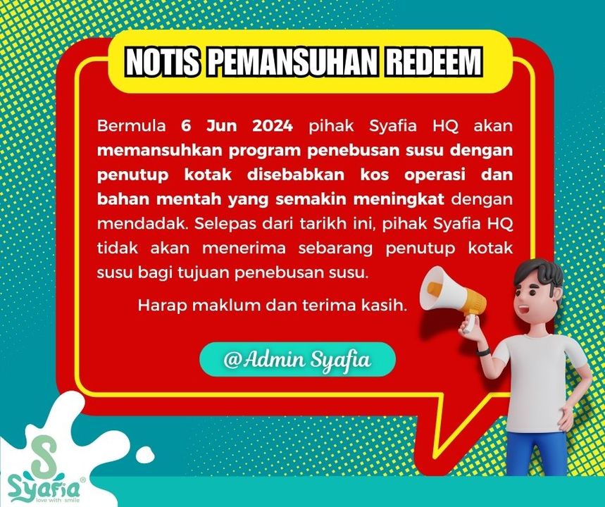 Notis Pemansuhan Redeem 