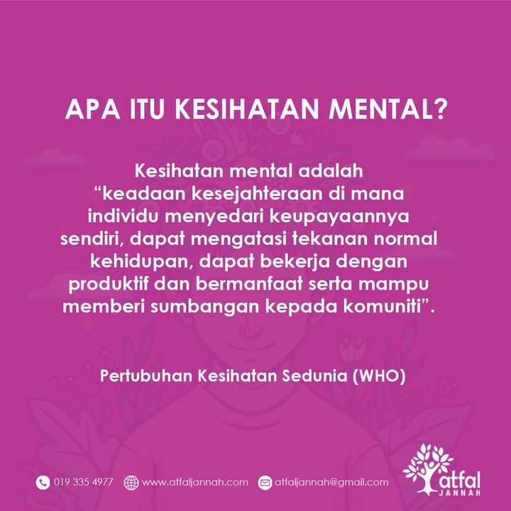 Apa Itu Kesihatan Mental? #atfaljannah #mentalhealth #kesihatanmental 