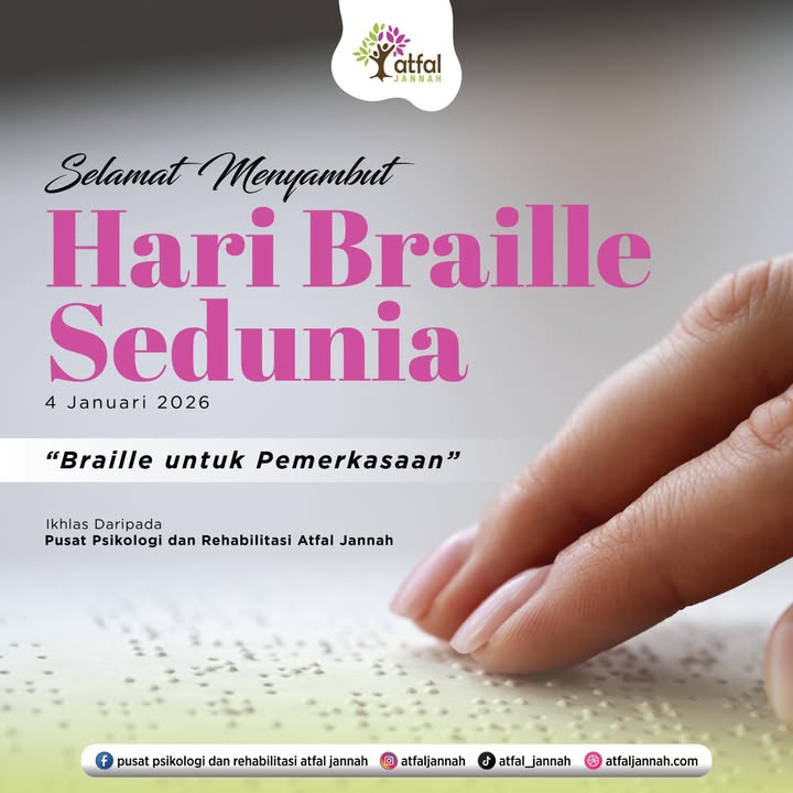 Selamat Menyambut Hari Braille Sedunia 4 Januari 2026 