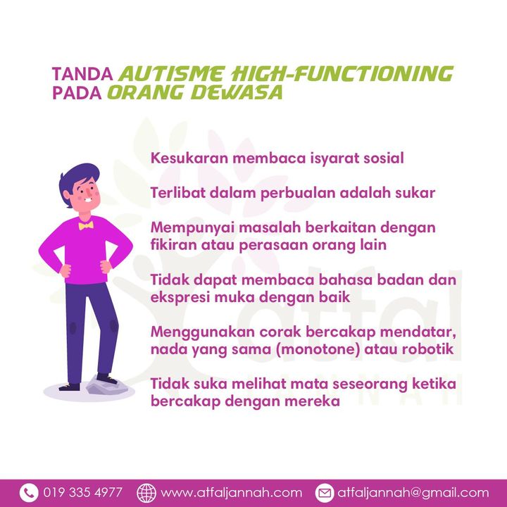 “high-functioning Autism” Bukan Terma Perubatan Rasmi Atau Diagnosis. 