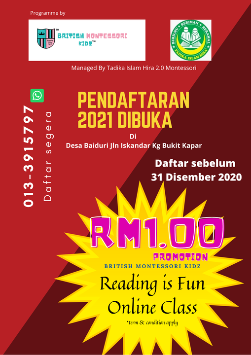 Rm 1 Reading Is Fun Di Tadika Islam 