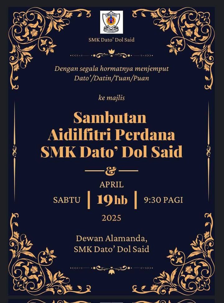Sambutan Aidilfitri Perdana Smk Dato\' Dol Said 2025 