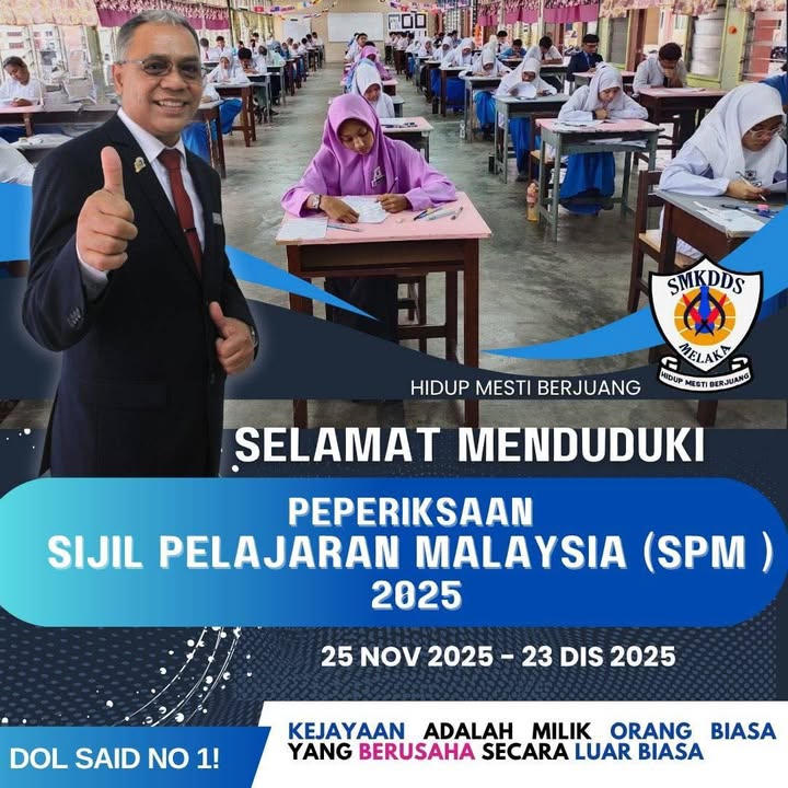 Selamat Menduduki Peperiksaan Bertulis Spm Kepada Semua Calon 