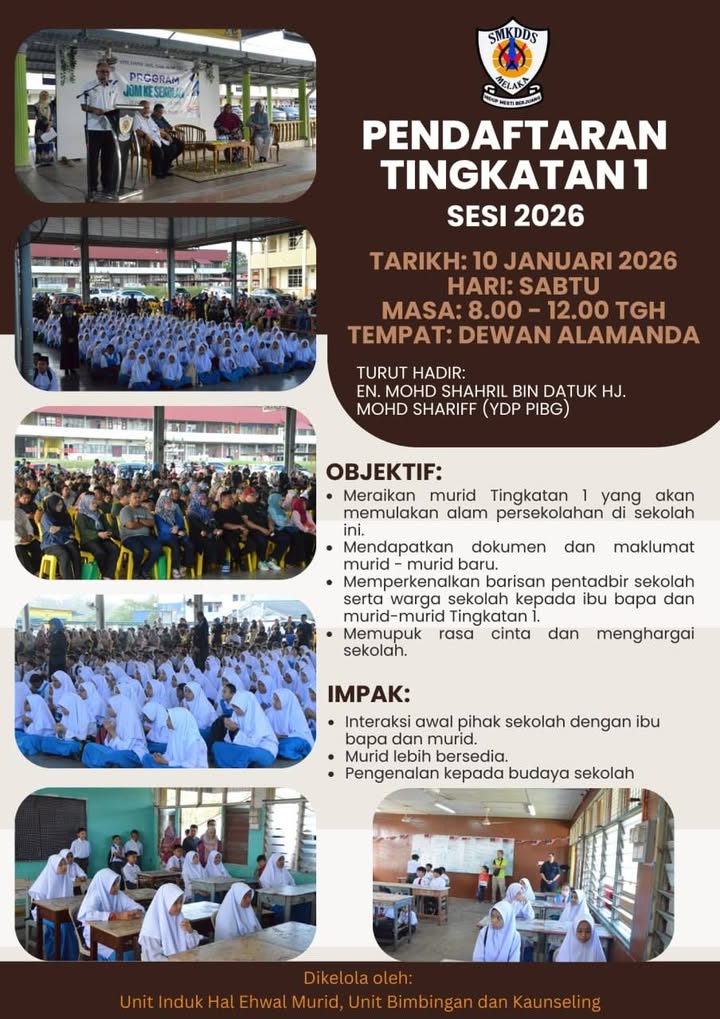 Pendaftaran Tingkatan 1 - 5 
