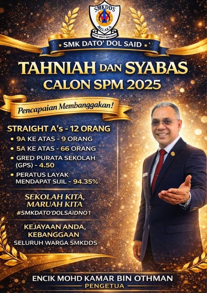 Tahniah Dan Syabas Diucapkan Kepada Semua Calon Spm 
