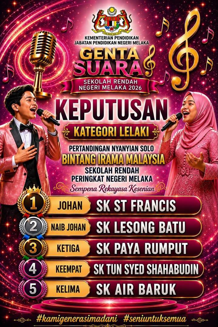 Tahniah Kepada Adik Muhammad Aryan Zuhair Bin Mohamad 
