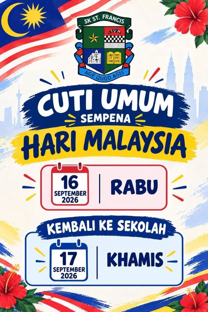 Selamat Hari Malaysia Dan Selamat Bercuti☺️ 