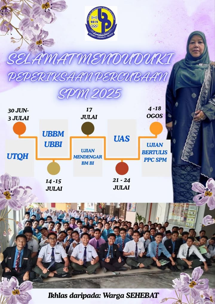 Semoga Murid-murid Tingkatan 5 Seramai 143 Orang  