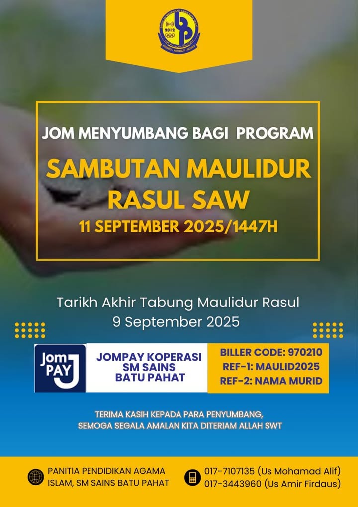 Sumbangan Maulidur Rasul Sumbangan Maulidur Rasul