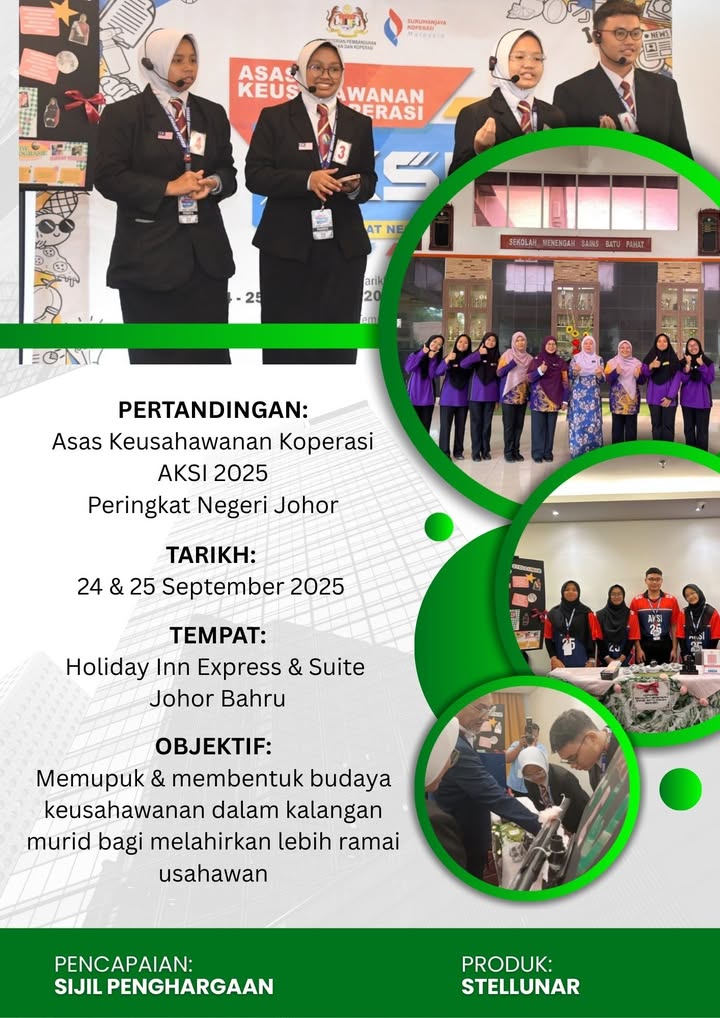 Pertandingan Asas Keusahawanan Koperasi  Aks Negeri Johor. 