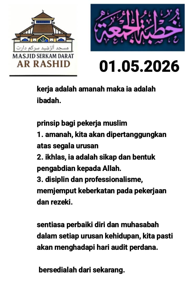 Ringkasan Khutbah Jumaat  