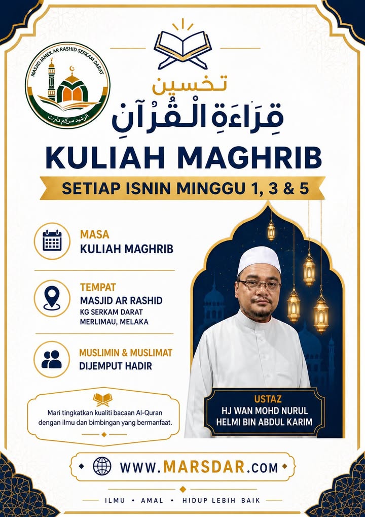 Kuliah Maghrib Isnin Dan Selasa 